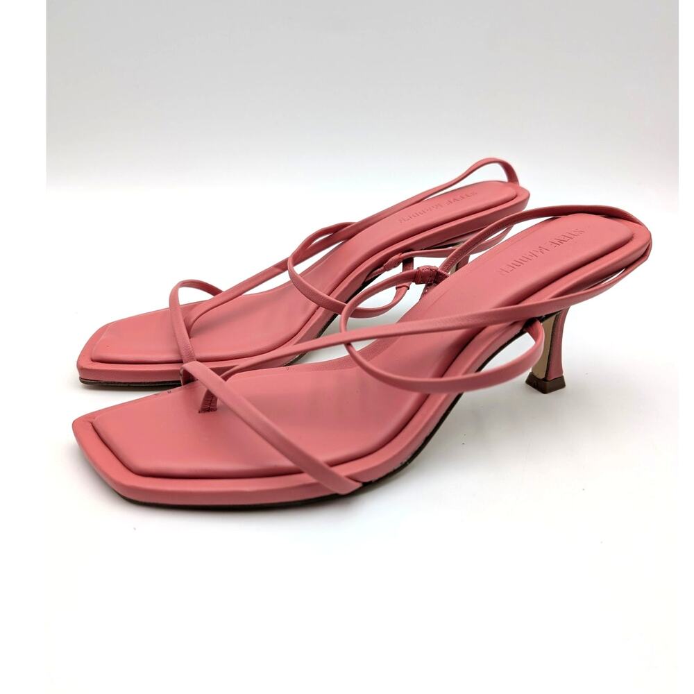 Steve Madden Locke Ankle Strap Kitten Heel Sandals Women's Pink Size US7.5M EU38